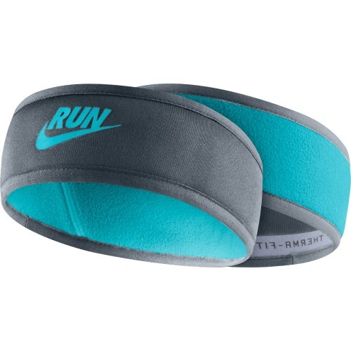 dark armory blue reversible running headband for women from nike